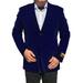 Mens Velvet Casual Blazers Modern Fit Suit Jacket Two Button Business Sport Coat Top Plus Sizes Yellow Gray Blue Purple Orange Fuchsia