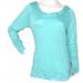 K. Jordan Women's Active Cowl Neck Tunic With Hood In Aqua - Medium