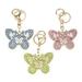 Htovila DIY Diamond Painting Keychain Pendant Butterfly Key Ring Full Drill Special Shape Diamond Painting Kits for Handbag Shoulder Bag Backpack Pendant