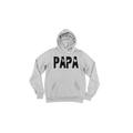 Papa Hoodie, Papa, Grandpa Hoodie, Gift For Papa, Father's Day Gift, Hunting Hoodie, Grandpa Shirt, Papa Gift, Gift For Grandpa, Hunting, Grey (Black Text), 2XL