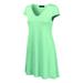 MBJ WDR1068 Womens V Neck Cap Sleeve T Shirt Dress XL MINT