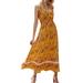 Avamo Womens Beach Dress Floral Sun Dress Casual Summer Holiday Vocation Party Dress Bohemian Dresses