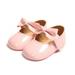 Newway Newborn Baby Girls Shoes PU leather Buckle First Walkers With Bow Red Black Pink White Soft Soled Non-slip Crib Shoes