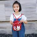 ZDMATHE Children Girls Rabbit Ear Sequins Backpack Casual Small Kawaii Cartoon Girls Kids School PU Leather Shoulder Bags Bagpacks