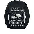 Tstars Boys Unisex Ugly Christmas Sweater Dinosaur T Rex Cute Kids Christmas Gift Funny Humor Holiday Shirts Xmas Party Christmas Gifts for Boy Toddler Kids Long Sleeve T Shirt Ugly Xmas Sweater