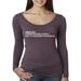 True Way 1620 - Women's Long Sleeve T-Shirt Immature: A Word Boring People Use to describe Fun People XL Vintage Purple