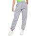 Sunisery Women Casual Solid Color Sport Pants Elastic Waist Ankle Cuff Loose