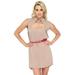 Women Summer Sleeveless Solid Mini Short Dress Casual Party Evening Dress