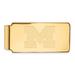 Solid 14k Yellow Gold Official Michigan (Univ Of) Slim Business Credit Card Holder Money Clip - 53mm x 24mm