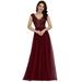Ever-Pretty Womens Elegant Sleeveless Evening Party Dresses for Women 00983 Burgundy US18