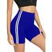 Ladies High Waist Tummy Control Workout Yoga Shorts Women Compression Running Sports Workout Gym Athletic Wear Summer Short Hot Pants