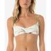 O'Neill OATMEAL Juniors' Claris Printed Strappy-Back Bikini Swim Top, US Medium