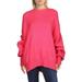 Free People Womens Easy Street Ribbed Knit Dolman Sleeve Tunic Sweater