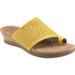 Women's Earth Origins Pearl Wedge Toe Loop Sandal