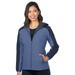 Tri-Mountain Women's Bonded Soft Shell Hooded Jacket