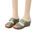 Woobling Women Wedge Platform Sandals Slingback Peep Toe Summer Shoes