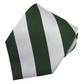 Jacob Alexander Men's Silk 1-Inch Stripes School College Regular Neck Tie - Green Light Silver