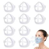 Cool Protection Stand - Lipstick Protection As Seen on TV- 3D Mask Bracket - Face Mask Inner Support Frame - Plastic Bracket - More Space for Comfortable Breathing Washable Reusable(white) (