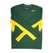 Nike Men's Vapor Green/Orange Dri-FIT Long Sleeve Training Shirt - 2X Large