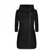 New Autumn Women Turtleneck Zipper Coat Ladies Casual Warm Thicken Velvet Jacket Hooded Trench Plus Size 5XL