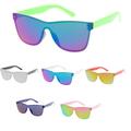 MLC Eyewear Minimal Urban Modern "Way-2-Far" Flat Lens Future Retro Sunglasses