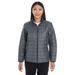 Ladies' Portal Interactive Printed Packable Puffer Jacket - HOUNDSTOOTH - M