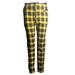 LA HIEBLA Women High Waist Multicolor Zip-up Plaid Long Pants