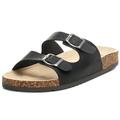 Alpine Swiss Mens Double Strap Slide Sandals EVA Sole Flat Casual Comfort Shoes