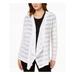 INC Womens White Long Sleeve Open Cardigan Sweater Size S
