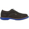 Florsheim Kids Supacush Plain Toe Ox, Jr. (Toddler/Little Kid/Big Kid) Gray Suede/Navy Sole