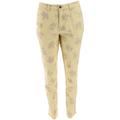 Studio Denim& Co Stripe Printed Floral Ankle Pants NEW A352978