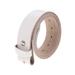 Gelante Genuine Full Grain Leather Belt Strap Without Belt Buckle. White-2XL