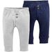 Carters Baby Boys 2-pk. Solid Banded Pull-On Pants