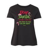 Inktastic Christmas Dear, Santa Before I Explain How Much do you Know? Adult Women's Plus Size T-Shirt Female Black 1X