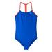 Nike Swim Girls' Solid T-back One Piece Racer Blue MD (10-12 Big Kids) / Blue