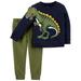 Child of Mine by Carter's Toddler Boy Long-Sleeve Dinosaur Pullover Sweatshirt & Jogger Pant Outfit Set, 2-Piece (2T-5T)