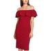 1.State Womens Ruffle Off-Shoulder Dress