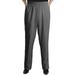 Viviana Women's Plus Size Elastic Waist Pull-On Shaped Fit Dress Pants with Pockets - Charcoal Grey - 16W