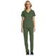 Maevn EON Sport Comfy Multi Pocket V-Neck Scrub Top & Comfy Full Elastic Waistband Scrub Pant Set [XS - 3XL]