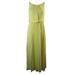 B Darlin Womens Pale Yellow Pleated Column Dress 3-4