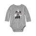 Infant Girls Halloween Ghost Creeper Gray Peek A Boo Bodysuit Outfit