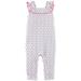 Carter's Baby Girls Geo-Print Cotton Jumpsuit Size 6 Months