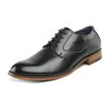 Bruno Marc Men Formal Business Oxfords Dress Shoes PU Leather Lining Laced Shoes PAUL_2 BLACK Size 10.5