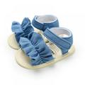 Baby Girls Shoes Summer Sandals For Kids Anti-Slip Bow Beach Shoes(0-18M)
