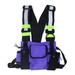 Men Women Fashion Chest Rig Bag Reflective Vest Hip Hop Streetwear Functional Harness Chest Bag Pack Front Waist Pouch Backpack Chest Utility Bag for Men