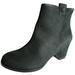 Gentle Souls Womens Soft Cast Short Heel Ankle Boot Shoe, Black Suede, US 6