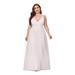 Ever-Pretty Womens Elegant Plus size Tulle Cocktail Party Dresses for Women 73031 White US4