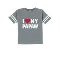 Tstars Boys Unisex Gifts for Dad Father's Day Shirts I Love my Papaw Father's Day Gift for Grandpa Cool Best Gift for Grandpa Cute Toddler Jersey T-Shirt