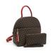 POPPY Backpack with Wallet Set for Women Travel Daypack Shoulder Bag Satchel Tote Bag Convertible Handbag Purse