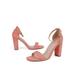 Snug Women's Heeled Sandals Open Toe Ankle Strap Dress High Block Heels Sandal Dress Pump Shoes